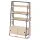 Artiss Bookshelf 5 Tier Cube Cabinet, MDF & Metal, Oak & Black, 100x40x180cm, Stylish Display, Easy Assembly