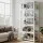 Artiss 5-Tier White Display Cabinet Bookshelf - Bamboo Frame, Acrylic Panels, 78.5x32x172cm, Magnetic Closure, Anti-Tip