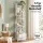 Artiss 5 Tier Ladder Bookshelf Bookcase with 2 Fabric Drawers White 39x29.5x161cm Sturdy Frame Display