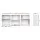 Artiss VENA White 3-Piece Cube Bookshelf Set - Adjustable 5-Height Shelves, Solid 15mm Particle Board, 48x24x60cm