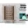 Artiss BERG Oak Bookshelf CD Storage Rack - 28 Adjustable Shelves, 60x32x150cm, Particle Board, Light Wood Tone
