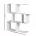 Artiss White S-Shape Floating Wall Shelf 3-Tier 80x19x95cm High-Capacity Display Storage Organiser Unit