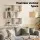 Artiss White S-Shape Floating Wall Shelf 3-Tier 80x19x95cm High-Capacity Display Storage Organiser Unit