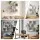 Artiss White S-Shape Floating Wall Shelf 3-Tier 80x19x95cm High-Capacity Display Storage Organiser Unit