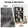 Artiss Floating Wall Shelves Bookshelf Black, 85cm x 16cm x 48cm, 8 Compartments, Melamine Finish, Versatile Display