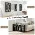 Artiss Floating Wall Shelves Bookshelf Black, 85cm x 16cm x 48cm, 8 Compartments, Melamine Finish, Versatile Display