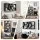 Artiss Floating Wall Shelves Bookshelf Black, 85cm x 16cm x 48cm, 8 Compartments, Melamine Finish, Versatile Display
