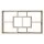 Artiss Floating Wall Shelves Bookshelf - Wood, 8 Compartments, 85x16x48cm, Versatile Freestanding or Wall-Mounted Design