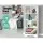 Artiss Bookshelf 4-Tier Display Shelf, Particle Board, White, 48x24x121cm, Sleek, Compact, Easy Assembly