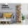 Artiss Tree Bookshelf, Particle Board, Natural Finish, 40x19.5x150cm, 9 Tiers, Creative Design, Easy Assembly