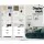 Artiss Bookshelf with Drawers, E1 Particle Board, 60x23.5x180cm, White - Modern Display Shelf with 7 Shelves & 3 Draw