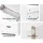 Artiss Bookshelf with Drawers, E1 Particle Board, 60x23.5x180cm, White - Modern Display Shelf with 7 Shelves & 3 Draw