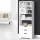 Artiss Bookshelf with Drawers, E1 Particle Board, 60x23.5x180cm, White - Modern Display Shelf with 7 Shelves & 3 Draw