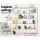 Artiss 5-Tier Bookshelf RITA - White & Oak Display Shelf, Sturdy Particle Board, 80x30x180cm, Home/Office Storage