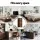Artiss 5-Tier Walnut Bookshelf, 6 Adjustable Shelves, Anti-Tip Kit, 90x30x182cm, Easy Assembly