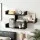 Artiss Floating Wall Shelf 3 Tier Wall-Mounted Storage Organiser Black Minimalist Design