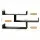 Artiss Floating Wall Shelf 3 Tier Wall-Mounted Storage Organiser Black Minimalist Design