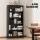 Artiss Bookshelf 5 Tiers Particle Board Black 110x40x170cm - Elegant Storage & Display with Adjustable Shelves