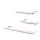 Artiss Floating Wall Shelf Set of 3, White - Solid Wood, Easy Install, 10kg Max Load, 40/60/80cm Lengths, 20cm