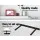Artiss Floating Wall Shelf Set of 3, White - Solid Wood, Easy Install, 10kg Max Load, 40/60/80cm Lengths, 20cm