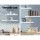 Artiss Floating Wall Shelf Set of 3, White - Solid Wood, Easy Install, 10kg Max Load, 40/60/80cm Lengths, 20cm