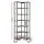 Artiss 6-Tier L-Shaped Corner Bookshelf Oak with Black Metal Frame Hexagonal Display 200cm Tall Shelf