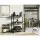 Artiss Bookshelf 3 Tiers, Engineered Wood & Metal, 70.5x30x90cm, Black & Oak, Modern Display Shelf, Easy Assembly