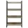 Artiss Bookshelf 4 Tiers, Engineered Wood & Metal, 70.5x30x125cm, Black & Oak, Modern Display Shelf, Durable & Stylish