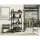 Artiss Bookshelf 4 Tiers, Engineered Wood & Metal, 70.5x30x125cm, Black & Oak, Modern Display Shelf, Durable & Stylish