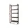 Artiss Bookshelf 5-Tier, Engineered Wood & Metal, Black & Oak, 70.5x30x159cm, Modern Display Shelf, Durable & Stylish
