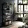 Artiss Bookshelf 5-Tier, Engineered Wood & Metal, Black & Oak, 70.5x30x159cm, Modern Display Shelf, Durable & Stylish