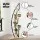 Artiss Plant Stand 6-Tier Ladder Shelf, E2 Particle Board, Black, 60x30x155cm, Indoor Outdoor Space-Saving Design
