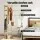 Artiss Bamboo Clothes Rack Airer Coat Stand, 3-in-1, 38x30x155cm, Sturdy Bamboo with Hanging Rail & Storage Shelf