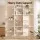 Artiss 15-Section Wall Mounted Display Shelf Floating Bookshelf Extra Thick Board for Books and Decor