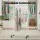 Artiss Heavy Duty Double Rod Clothes Rack, Adjustable Metal Coat Stand with Wheels, Collapsible, 78–136cm, Silver
