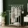 Artiss Heavy Duty Double Rod Clothes Rack, Adjustable Metal Coat Stand with Wheels, Collapsible, 78–136cm, Silver