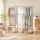 Artiss 2 Pack Clothes Rack Double Rod Adjustable Airer Rail Coat Stand Heavy-Duty Collapsible Silver White