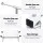 Artiss 2 Pack Clothes Rack Double Rod Adjustable Airer Rail Coat Stand Heavy-Duty Collapsible Silver White