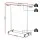 Artiss Heavy-Duty Clothes Rack - Adjustable Metal Coat Stand with 360° Swivel Casters, Collapsible for Easy Storage