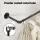 Artiss Clothes Rack, Metal, Black, 175x27x9cm, Wall-Mounted, Space-Saving, Durable, Easy Assembly, 1-Year Warranty