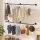 Artiss Clothes Rack Garment Rail 2 Pack Wall Mounted Metal Black Space Saving with Hanging Hooks