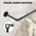 Artiss Clothes Rack Garment Rail 2 Pack Wall Mounted Metal Black Space Saving with Hanging Hooks
