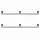 Artiss Clothes Rack Garment Rail 2 Pack Wall Mounted Metal Black Space Saving with Hanging Hooks