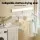 Artiss Wall-Mounted Clothes Drying Rack, Foldable & Space-Saving, 5 Stainless Steel Rods, 100x50cm, White & Silver