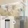 Artiss Wall-Mounted Clothes Drying Rack, Foldable & Space-Saving, 5 Stainless Steel Rods, 100x50cm, White & Silver