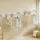 Artiss Set of 2 Wall Mounted Clothes Airers 100cm Foldable 15kg Stainless Steel Rods White