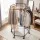 Artiss Clothes Rack Airer Rail Coat Stand 6 Rod Hexagonal Metal Frame Lockable Wheels Black 50kg Capacity