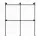 Artiss Industrial Clothing Rack 206cm Wall Mounted Heavy Duty Metal Open Wardrobe Organiser Black for Bedroom