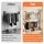 Artiss Industrial Clothing Rack 206cm Wall Mounted Heavy Duty Metal Open Wardrobe Organiser Black for Bedroom