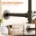 Artiss Industrial Clothing Rack 206cm Wall Mounted Heavy Duty Metal Open Wardrobe Organiser Black for Bedroom